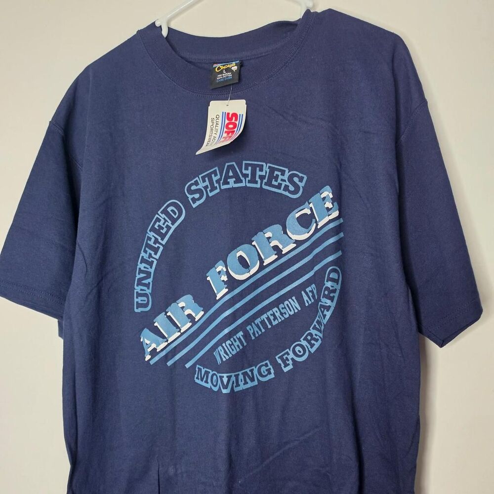 Soffe Men's Navy and Blue T-shirt